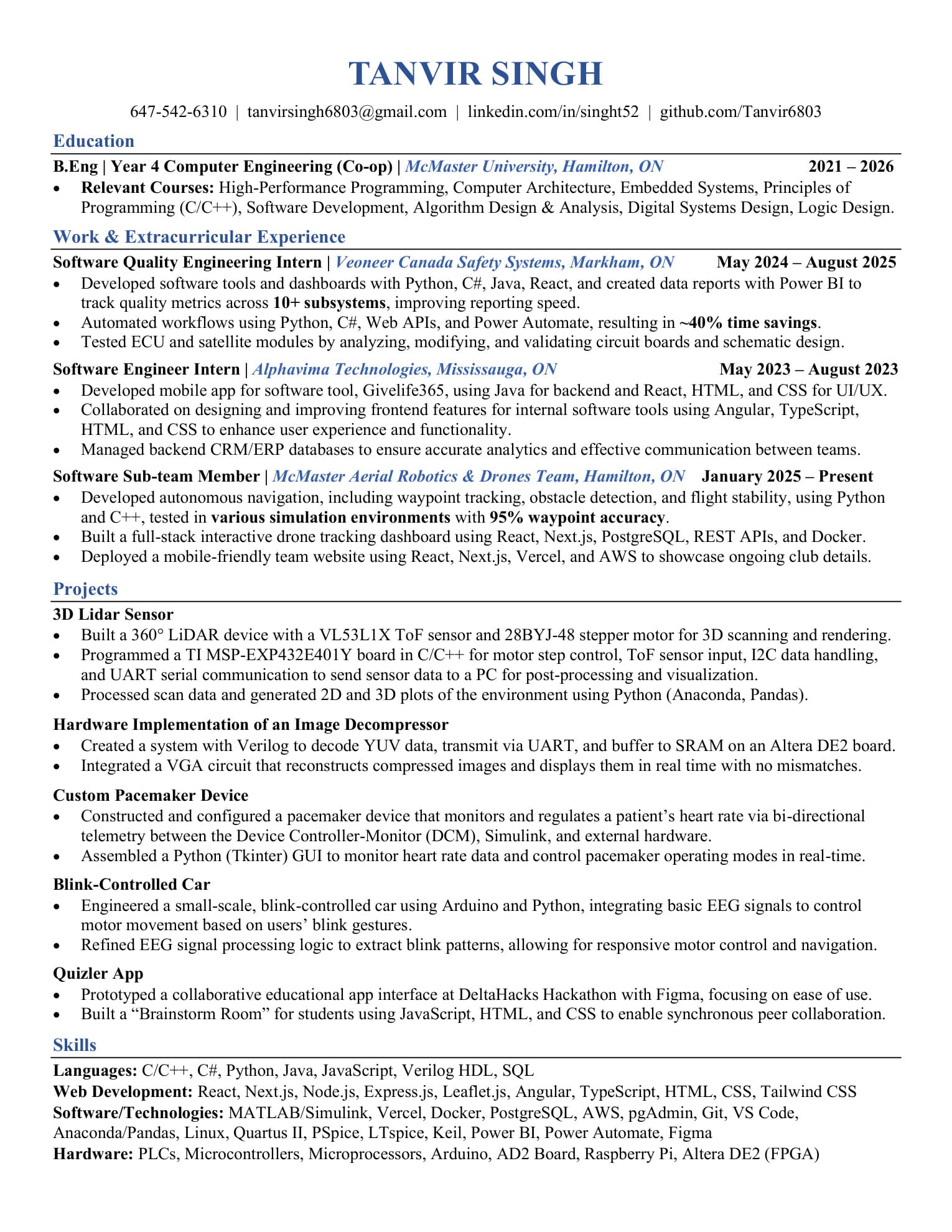 Resume preview